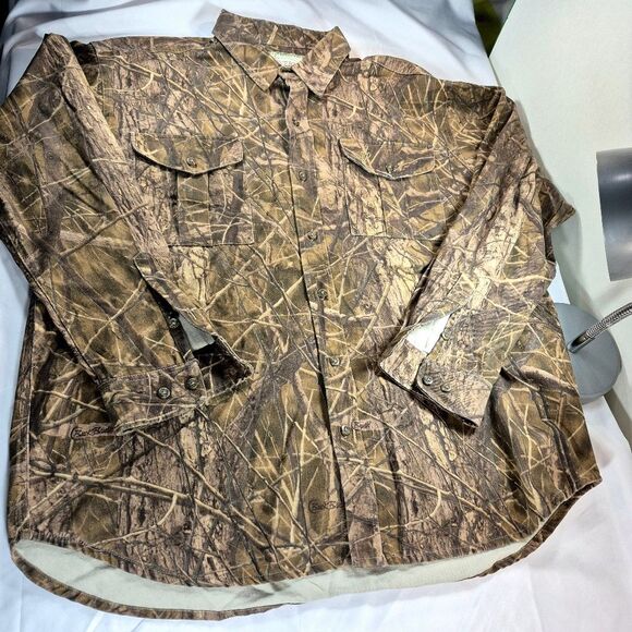 Vintage Avery Outdoors Camo Hunting Shirt Button-Down Long Sleeve XL/Tall NWOT - Picture 7 of 12
